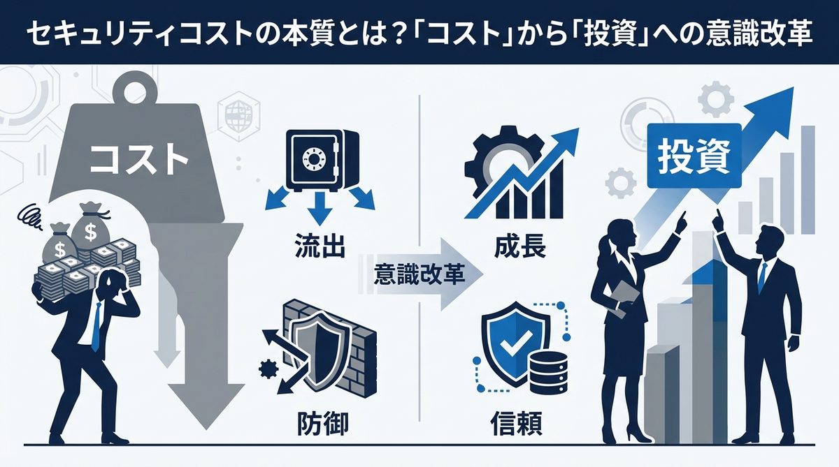 図解：セキュリティコストの本質とは？「コスト」から「投資」への意識改革