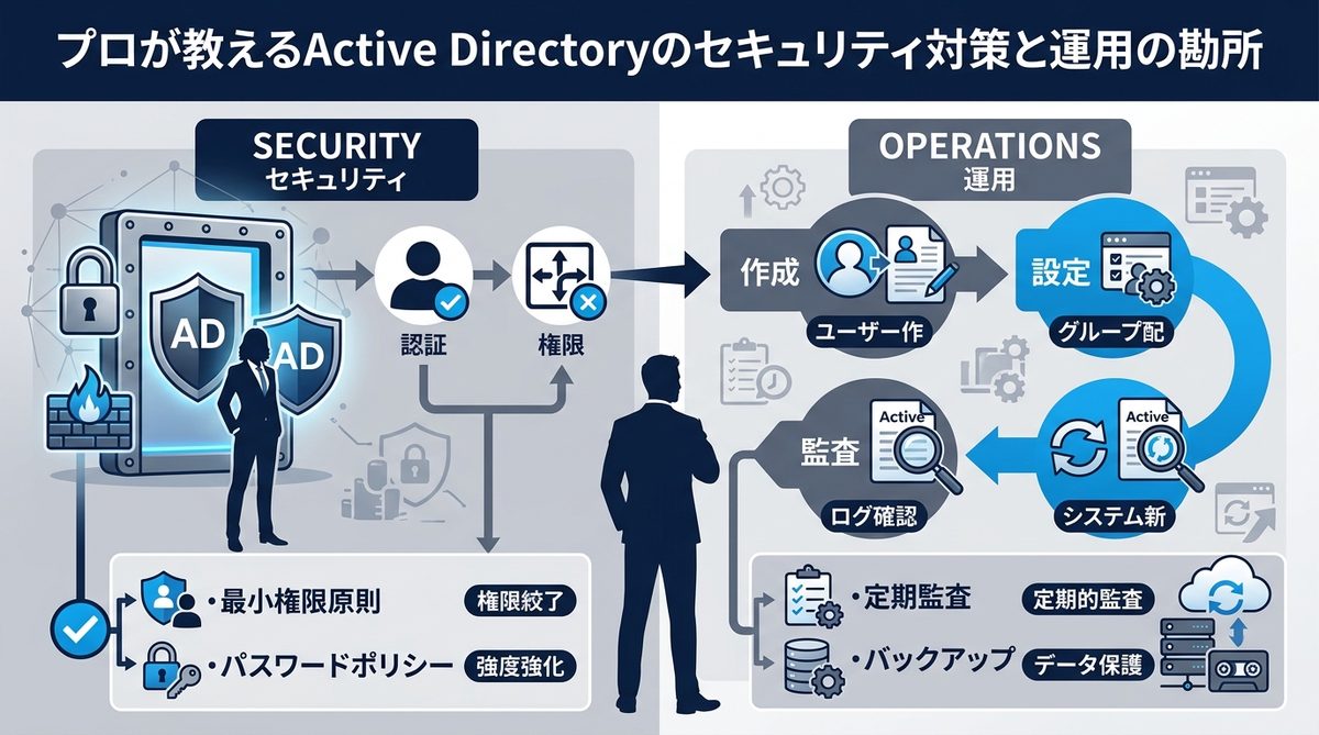 図解：プロが教えるActive Directoryのセキュリティ対策と運用の勘所
