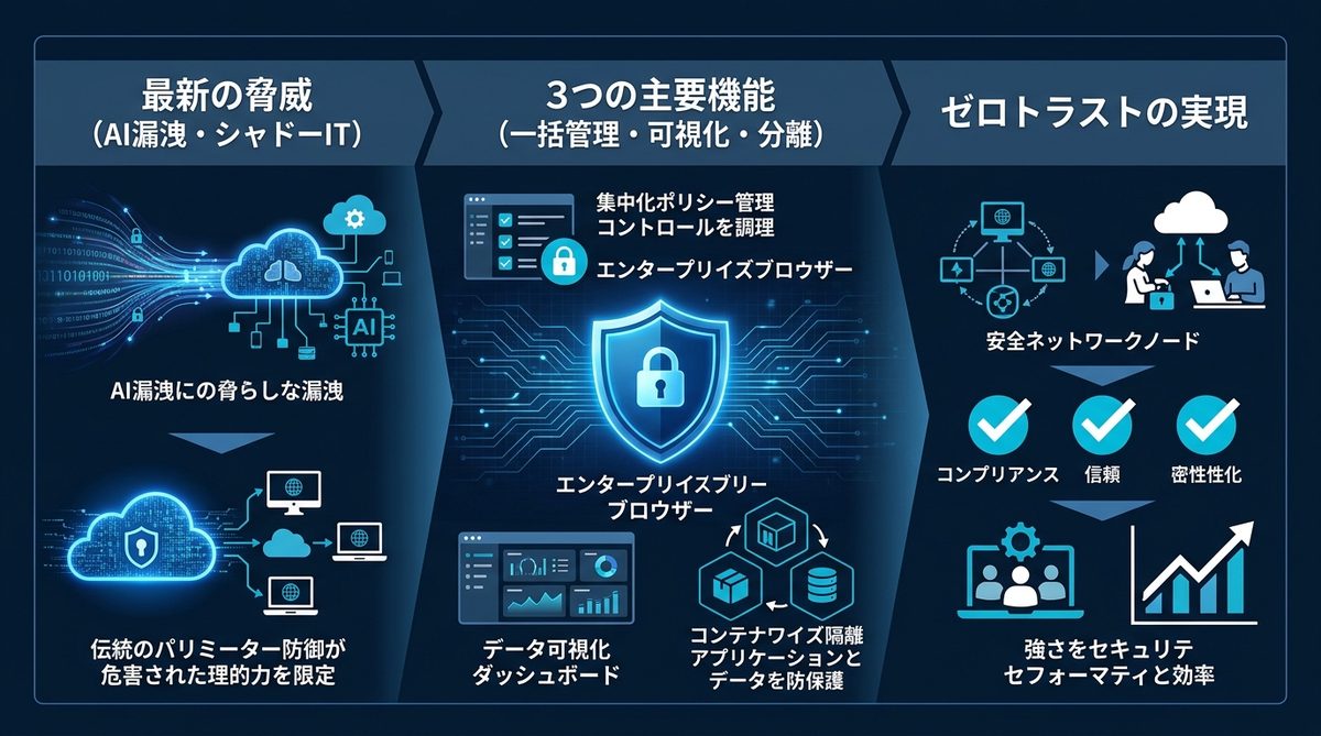 図解：【2026年版】エンタープライズブラウザとは？