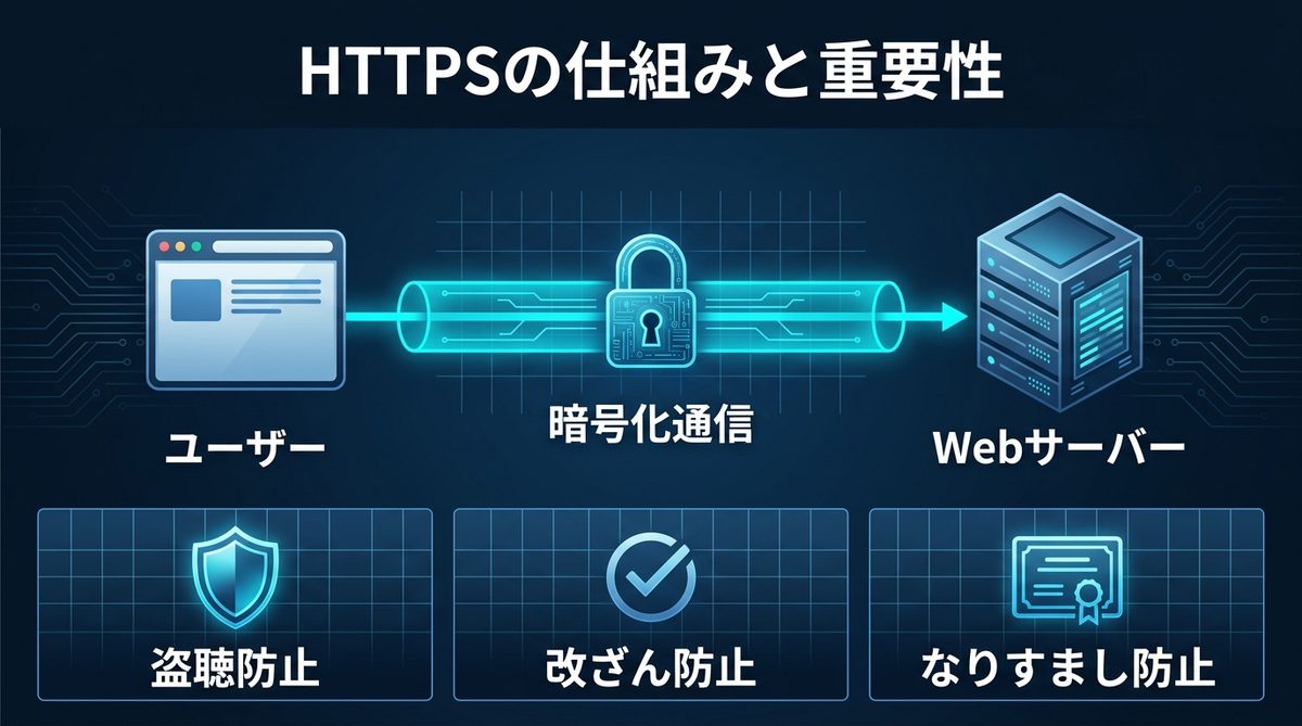 図解：【基礎知識】HTTPSとは？HTTPとの違いと「なぜ今、絶対に必要なのか」