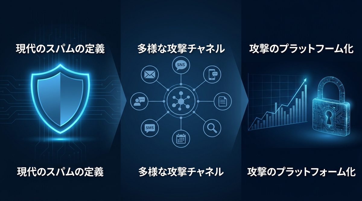 図解：【基礎】スパムとは？現代の広義の定義と広がる脅威範囲