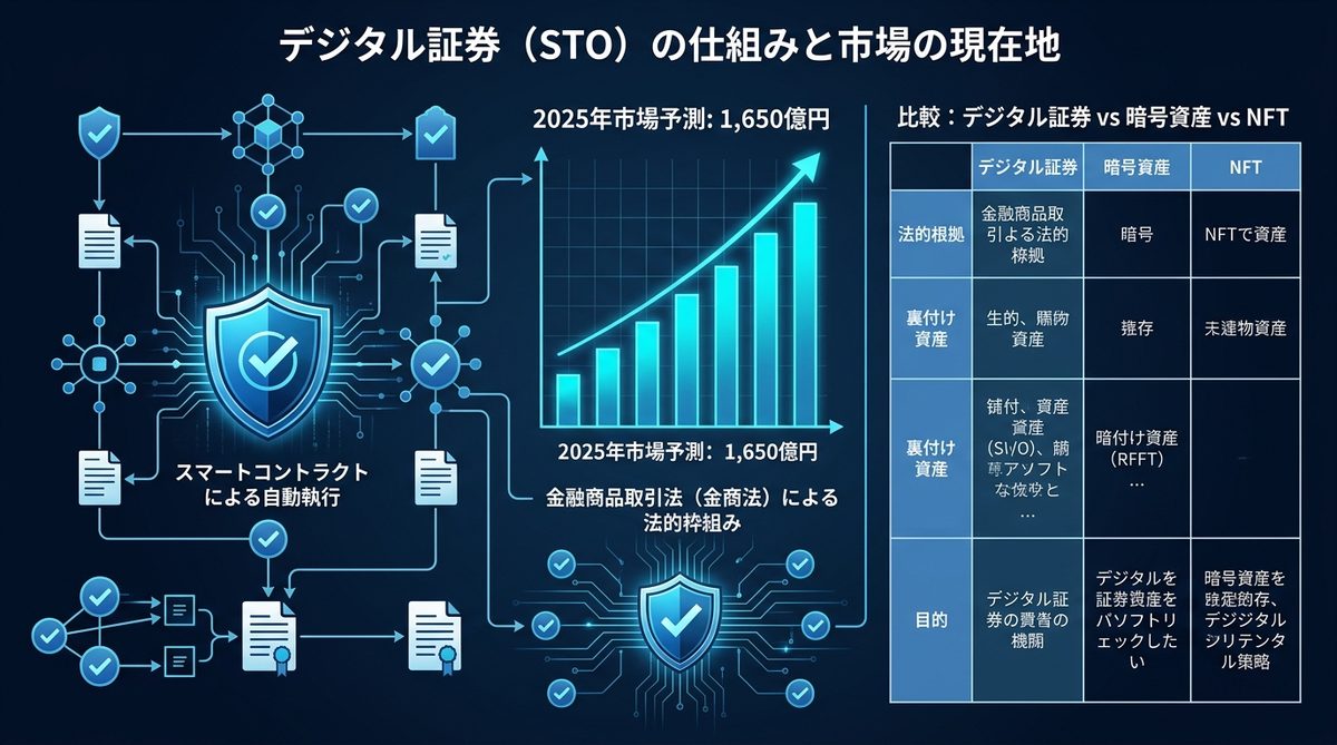 図解：デジタル証券（STO）の仕組みと市場の現在地