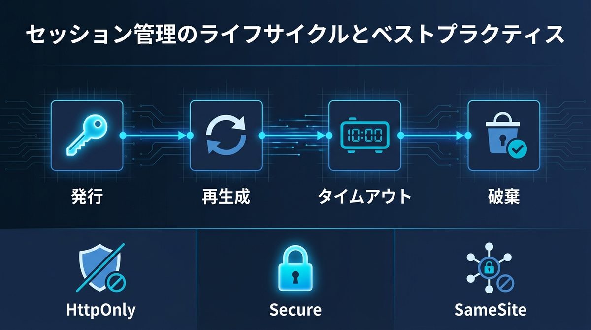図解：セッション管理のライフサイクルとベストプラクティス