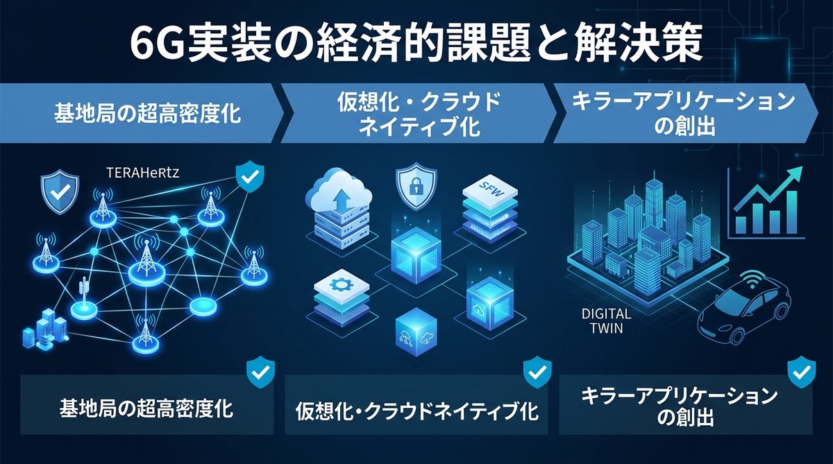 図解：経済的・ビジネス的課題：インフラ整備とマネタイズの壁