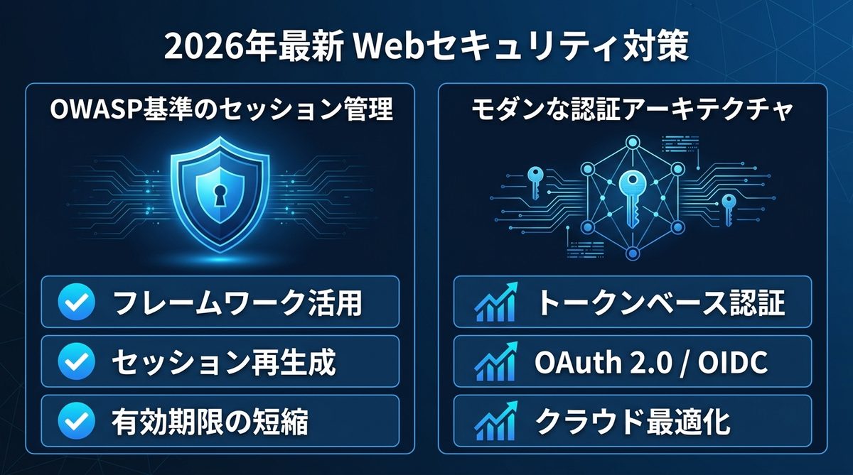 図解：【2026年最新】Webアプリケーションにおける最新のセキュリティ対策