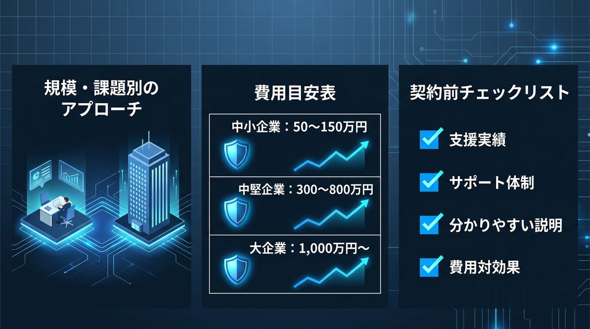 図解：【失敗しない】セキュリティコンサルティング会社の選び方と費用相場
